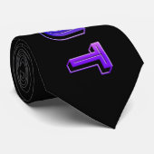 SlipperyJoe onbesneden levendig levendige neon reg Stropdas (Opgerold)