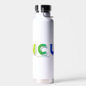 SlipperyJoe onbesneden levendig levendige neon reg Waterfles (Links)
