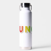 SlipperyJoe onbesneden levendig levendige neon reg Waterfles (Voorkant)