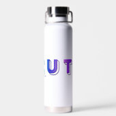 SlipperyJoe onbesneden levendig levendige neon reg Waterfles (Achterkant)