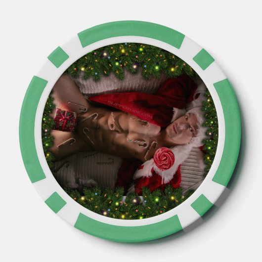 SlipperyJoe snoep stokken mannelijke borst lolly k Poker Chips (Achterkant)