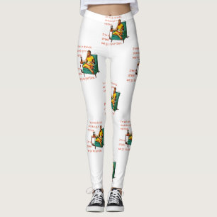SlipperyJoe socialiserend drinkfeest vintage vrouw Leggings