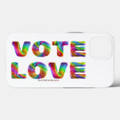 SlipperyJoe stem liefde gelijkheid regenboogkleuri Case-Mate iPhone Case (Achterkant (horizontaal))