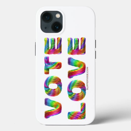 SlipperyJoe stem liefde gelijkheid regenboogkleuri Case-Mate iPhone Case (Achterkant)