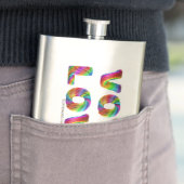 SlipperyJoe stem liefde gelijkheid regenboogkleuri Flacon (Voorbeeld)