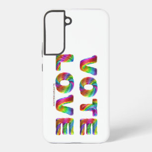 SlipperyJoe stem liefde gelijkheid regenboogkleuri Samsung Galaxy Hoesje