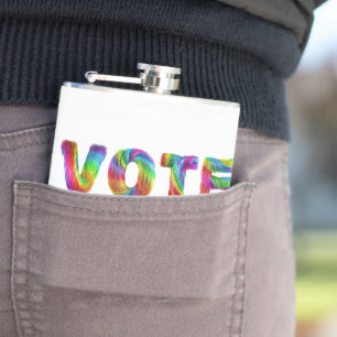 SlipperyJoe stem love gelijkheid regenboogkleurige Heupfles