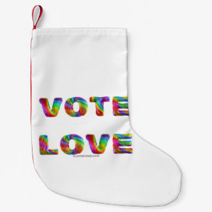 SlipperyJoe stem love gelijkheid regenboogkleurige Kleine Kerstsok