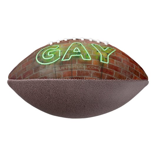 SlipperyJoe verlicht gay neonteken helder levendig American Football (Gedraaid 270)