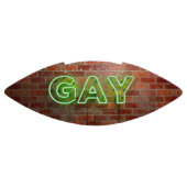 SlipperyJoe verlicht gay neonteken helder levendig American Football (Paneel)