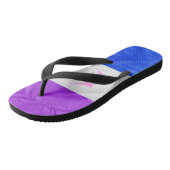 SlipperyJoe versleept de paarse witte blauwe kroop Teenslippers (Schuin)