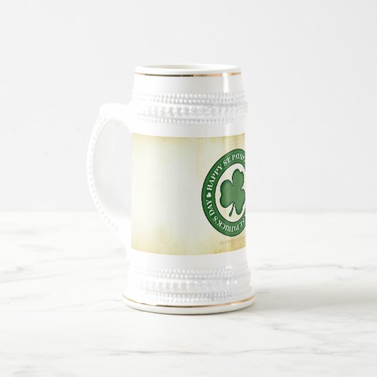 SlipperyJoe viert St. Patrick's Day Iris Bierpul (Voorkant links)