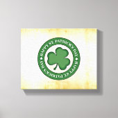 SlipperyJoe viert St. Patrick's Day Iris Canvas Afdruk (Voorkant)