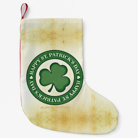 SlipperyJoe viert St. Patrick's Day Iris Kleine Kerstsok (Voorkant)