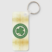 SlipperyJoe viert St. Patrick's Day Iris Sleutelhanger (Achterkant)
