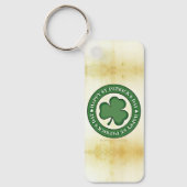 SlipperyJoe viert St. Patrick's Day Iris Sleutelhanger (Voorkant)