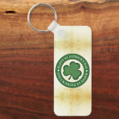 SlipperyJoe viert St. Patrick's Day Iris Sleutelhanger (Voorkant)