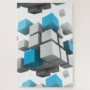 SlipperyJoe's 3D-blokjes vierdimensionaal d Legpuzzel