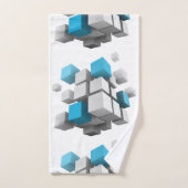 SlipperyJoe's 3D-kubussen boeiende arrangement Bad Handdoek (Handdoek)