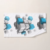 SlipperyJoe's 3D-kubussen boeiende arrangement Bad Handdoek (Handdoek)