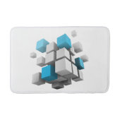 SlipperyJoe's 3D-kubussen boeiende arrangement Badmat (Voorkant)