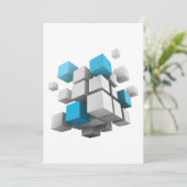 SlipperyJoe's 3D-kubussen boeiende arrangement Feestdagenkaart (Staand voorkant)