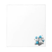 SlipperyJoe's 3D-kubussen boeiende arrangement Notitieblok (Voorkant)