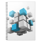 SlipperyJoe's 3D-kubussen boeiende arrangement Notitieboek (Voorkant)