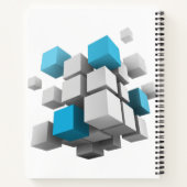 SlipperyJoe's 3D-kubussen boeiende arrangement Notitieboek (Achterkant)