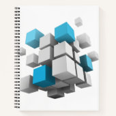 SlipperyJoe's 3D-kubussen boeiende arrangement Notitieboek (Voorkant)