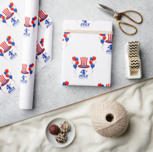 SlipperyJoe's 4 juli Onafhankelijkheidsdag klassie Cadeaupapier