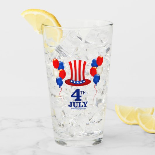 SlipperyJoe's 4 juli Onafhankelijkheidsdag klassie Glas (Voorkant ijs)