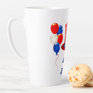 SlipperyJoe's 4 juli Onafhankelijkheidsdag klassie Latte Mok