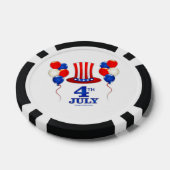 SlipperyJoe's 4 juli Onafhankelijkheidsdag klassie Poker Chips (Enkel)