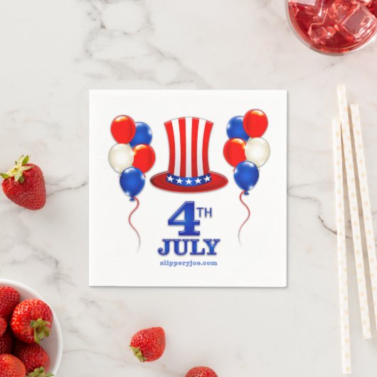 SlipperyJoe's 4 juli Onafhankelijkheidsdag klassie Servet (Insitu)