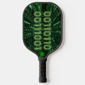 SlipperyJoe's 69 binaire code levendig groene bere Pickleball Paddle (Voorkant)