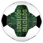 SlipperyJoe's 69 binaire code levendig groene bere Voetbal (Gedraaid)