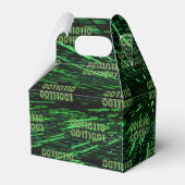 SlipperyJoe's 69 binaire code levendige groene com Bedankdoosjes (Achterkant)