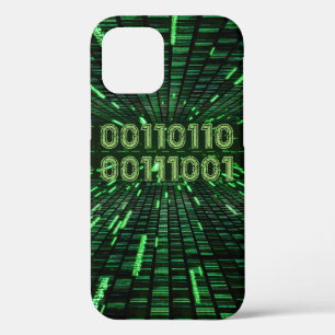 SlipperyJoe's 69 binaire code levendige groene com Case-Mate iPhone Case