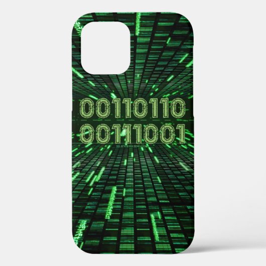 SlipperyJoe's 69 binaire code levendige groene com Case-Mate iPhone Case (Achterkant)