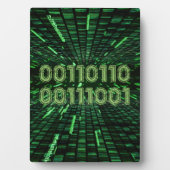 SlipperyJoe's 69 binaire code levendige groene com Fotoplaat (voorkant)