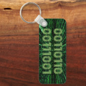 SlipperyJoe's 69 binaire code levendige groene com Sleutelhanger (Voorkant)