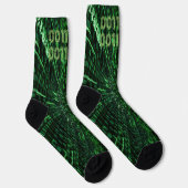 SlipperyJoe's 69 binaire code levendige groene com Sokken (Rechts)