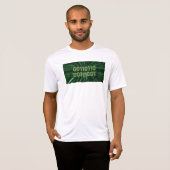 SlipperyJoe's 69 binaire code levendige groene com T-shirt (Voorkant volledig)