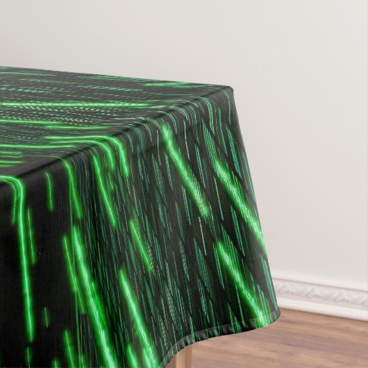 SlipperyJoe's 69 binaire code levendige groene com Tafelkleed (Voorbeeld)