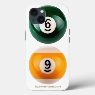 SlipperyJoe's 69 harde pooltafel twee biljartbal Case-Mate iPhone Case