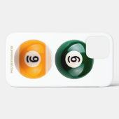 SlipperyJoe's 69 harde pooltafel twee biljartbal Case-Mate iPhone Case (Achterkant (horizontaal))