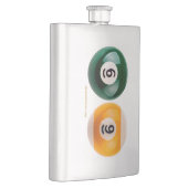 SlipperyJoe's 69 harde pooltafel twee biljartbal Flacon (Rechts)