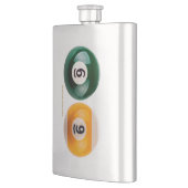 SlipperyJoe's 69 harde pooltafel twee biljartbal Flacon (Links)