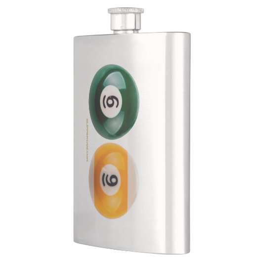 SlipperyJoe's 69 harde pooltafel twee biljartbal Flacon (Links)